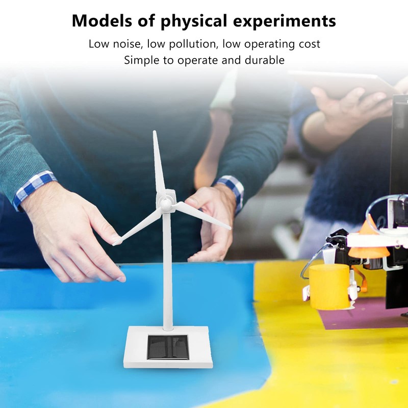 VBESTLIFE Mini Solar Windmill Toy, Educational Science Teaching Desk Windmill