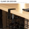 VIVO Iron Dual Clamp-on Desk 17 inch Cable Management Wire