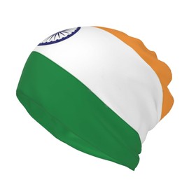 Cute India Flag Multifunction Beanie Hat Unisex Stretch Skull Cap Outdoor Indian Slouchy Fashion Scarf for Men Women