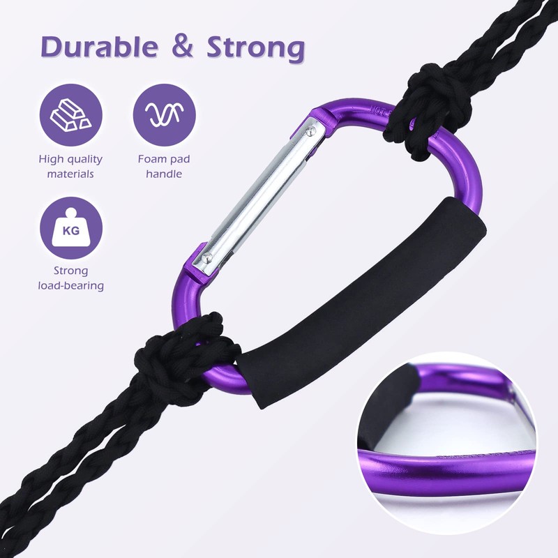 JIALEEY Strong Large Durable Buggy Carabiner Stroller Hooks Mummy Clip