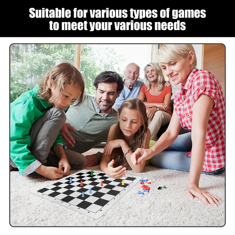 NIDHFG 2 Pieces Chess Board, Foldable Chess Board, Portable Chess