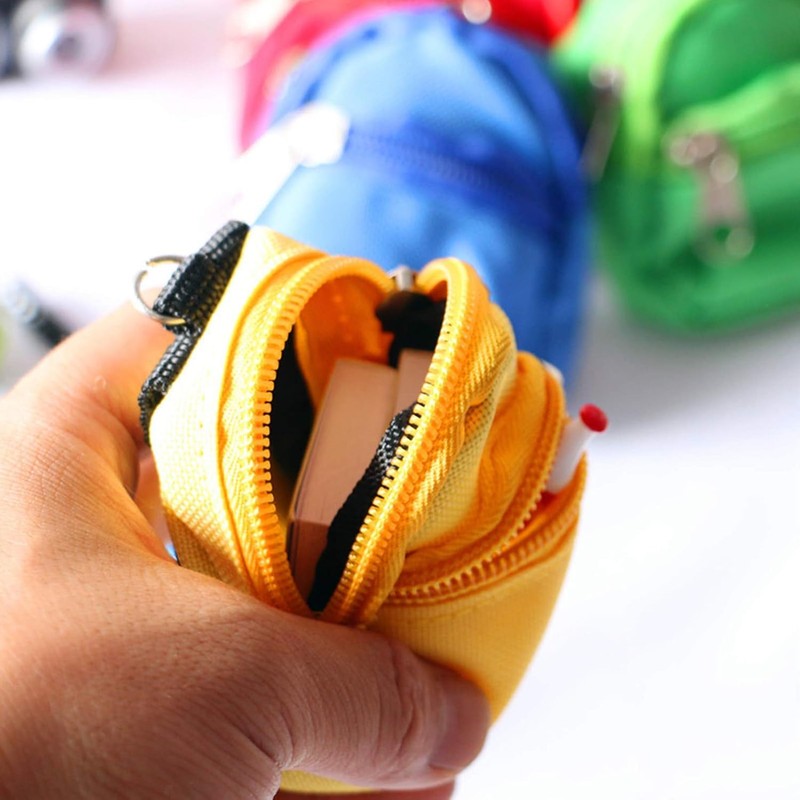 WLngtv Yellow Mini Doll Backpack School Bag Model Dollhouse School