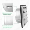 LALAGO Ventilation Grille 100 mm, Backflow Flap, Weather Protection Grille