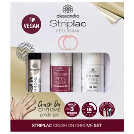 alessandro Striplac Peel or Soak ICEGOLD Crush On Chrome Set - Perfect Nails in 15 Minutes