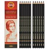 Koh-i-noor Gioconda Negro Aquarelle - 12 Water Soluble Graphite Pencils