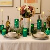 NURADA 3"x6"Flickering Flameless Candles: 3D Wick Acrylic Battery Operated LED