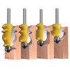 ROOCBIT 1/4-Inch Shank Architectural Molding Router Bit Set Carbide Sculpture