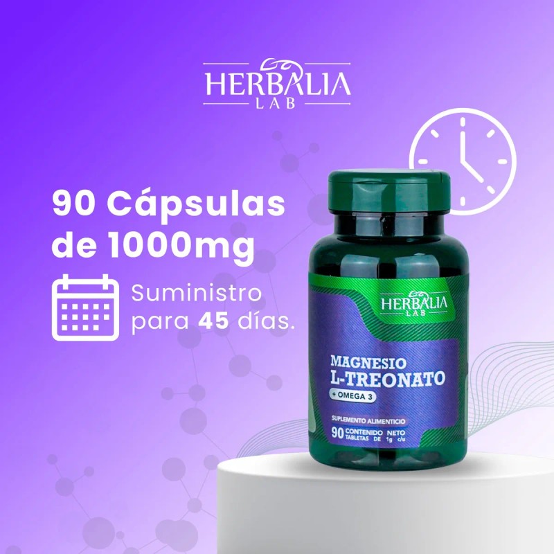 Herbalia Lab Treonato Omega Suplemento Alimenticio Caps
