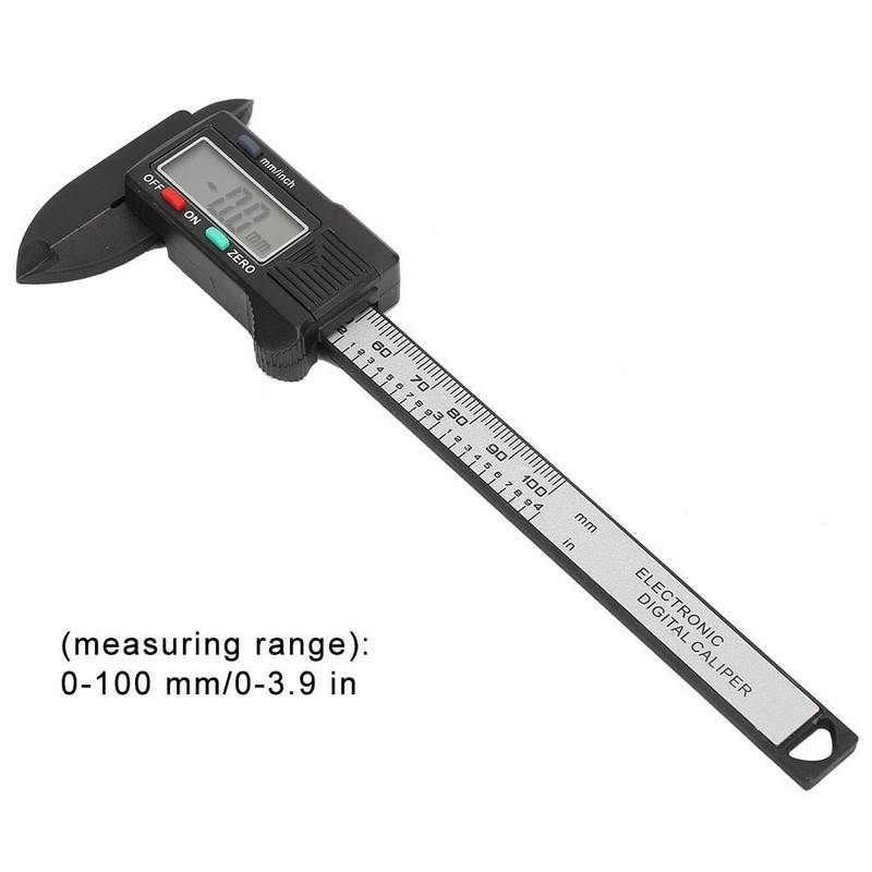Digital Caliper, Electronic Digital Caliper Practical 100 mm Plastic Electronic