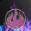 Purple Flames Sobriety Coin 11 Year AA Chip Recovery Medallion
