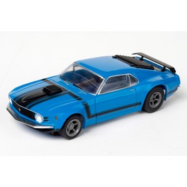 AFX Mustang - Boss 302 - Blue HO Scale Slot Car