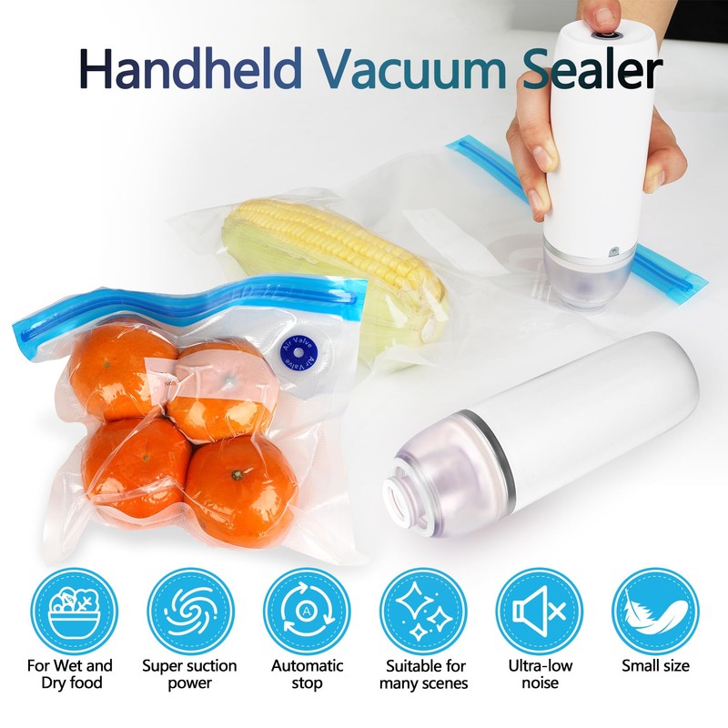 Handheld Vacuum Sealer for Food, Portable Cordless Vacuum Sealer Machine