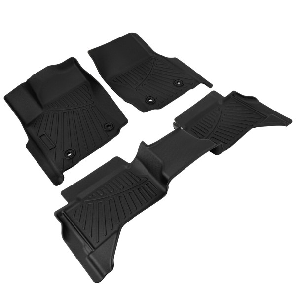 OUMURS Floor Mats TPE Rubber Liners For Toyota Tacoma 2024