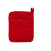 Home Collection Red Polyester/Rubber Pot Holder, 2 Pack - Heat