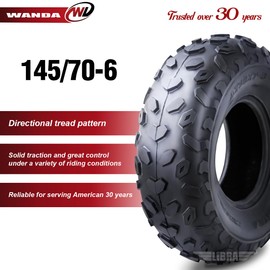 WANDA (Set 2) Go Kart ATV Tire 145/70-6 145x70x6 145x70-6 10037