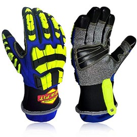 Intra-FIT Heavy-duty Rescue Extrication Glove Impact,Protection, Super Dexterity 5, EN388:2016 4544FP; ANSI CUT LEVEL A8,Size L