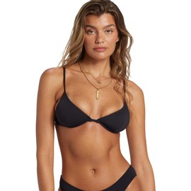 Billabong Women's Sol Searcher Reese Underwire Bikini Top Black Pebble