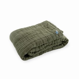 Little Unicorn Fern Cotton Muslin Quilt Receiving Blanket | 100% Cotton | Super Soft | Babies and Toddlers | 30” x 40” | Machine Washable