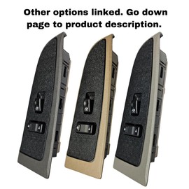 SWITCHDOCTOR Front Passenger Window Switch & Dark Gray Bezel for 2003-2006 Silverado, Sierra, & Avalanche (Dark Pewter, 19115820, Chevy, Power, Button, Control, Standard Cab Pickup, Crew Cab, Truck)