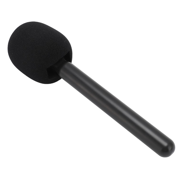 Wireless Mic Handheld Adapter with Windshield Foam Lightweight Interview Microphone