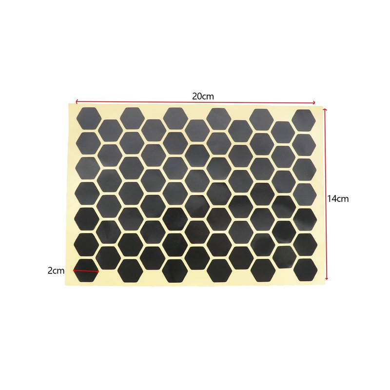 SG Store 72-Piece Reflective Sticker Set with High Visibility Honeycomb