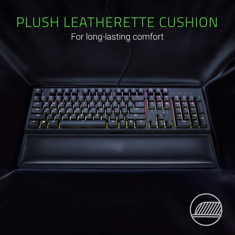 Razer Ergonomic Wrist Rest for Full-Sized Keyboards: Anti-Slip Rubber Base