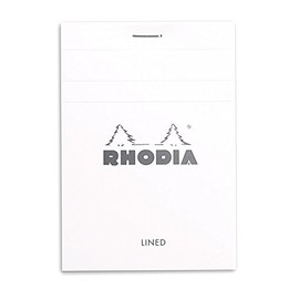Bloc n°12 White Rhodia 8,5x12 80 F 5x5 - 12201C