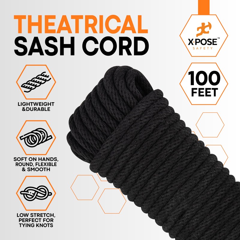 Xpose Safety #6 Sash Cord – 3/16 Inch x 100
