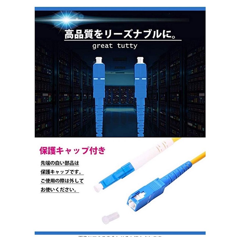 imainurama Optical Fiber Cable, Optical Cable, LC to SC Connector,