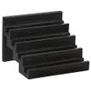 Thirstystone Black Stair Step Wooden Coaster Holder Holds 4-4" Square