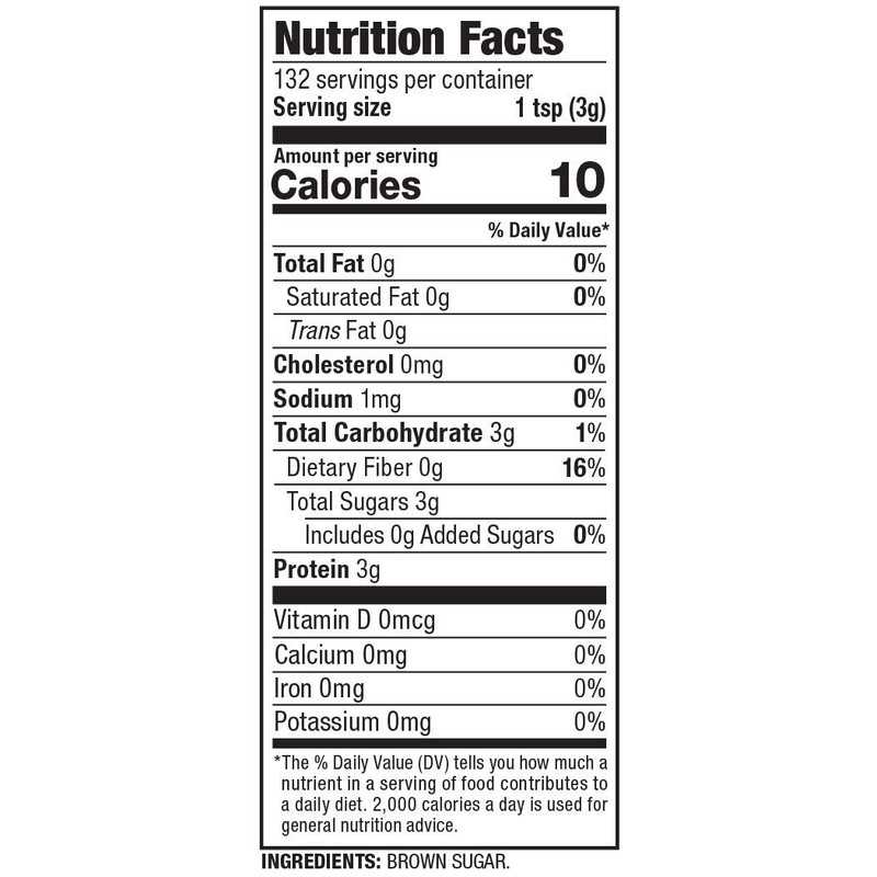 Haddar Brownulated Brown Sugar, in Convenient Resealable Bag, 12oz (3