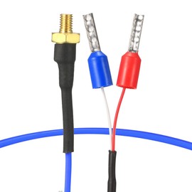 sourcing map K Type Thermocouple Temp Sensor Probe for 3D Printer 0.12 m Cable M4 Thread