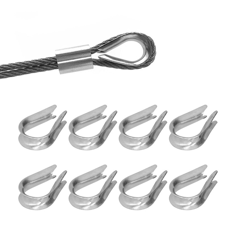 50 Piezas de Cuerda de Alambre Dedal Clips de Cuerda