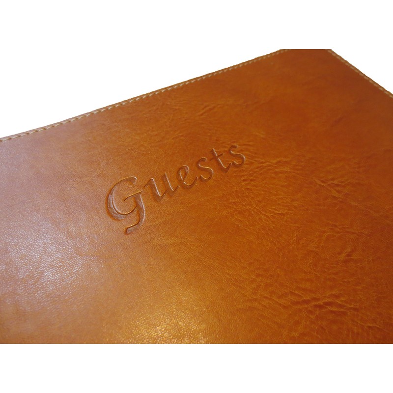 Fiorentina - Soft Cover Italian Leather Guest Book with Guests