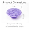 Douji Small Silicone Body Scrubber Shower Bath Brush,Face Exfoliator Blackhead
