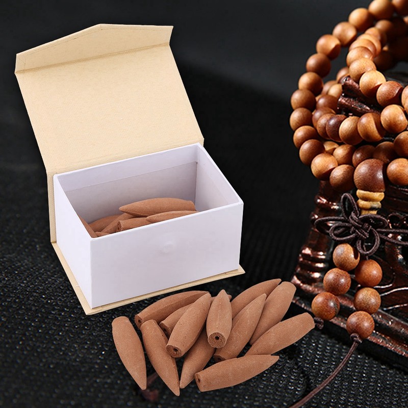 22pcs 30 Minutes Smoke Backflow Censer Incense Cones Gift Box