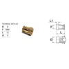 IHC Pack of 50 M6 Brass Threaded Sleeve Attachment for