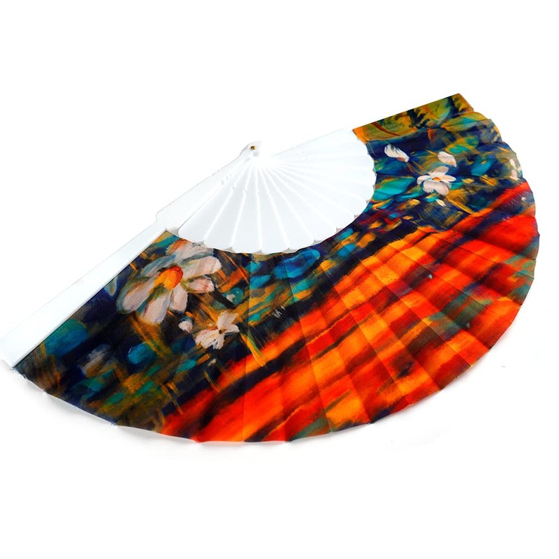 Salutto Hand Fan with Famous Painting Van Gogh & Gustav