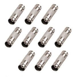 Auroh 10PCS BNC Female to Female Coupler Connector Adapter for CCTV Video Security Camera - SDI/BNC Cable Joining Straight Connector Adaptor, Pack of 10