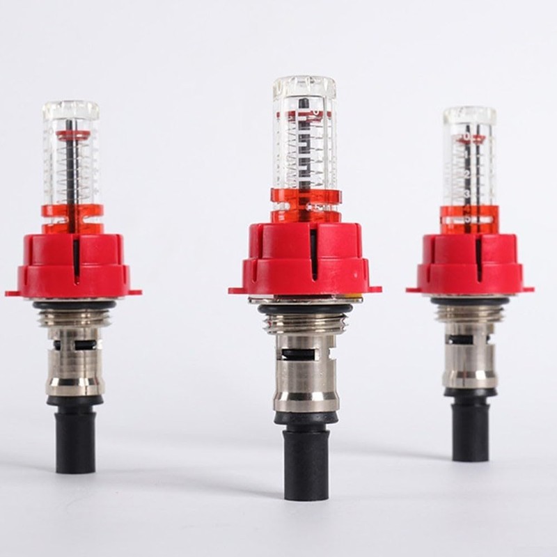 DHYAWUER 6 Pcs Underfloor Heating Manifold Flow Meter, Visual Flow