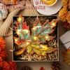 Glooglitter 3D Lighted Fall Maple Leaves Decorations Carving LED Rustic