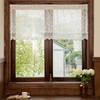 White Ruffle Lace Valance for Windows 20 Inch Length 1