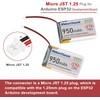 MakerHawk 3.7V 950mAh LiPo Battery Rechargeable 1S 3C Lithium Polymer