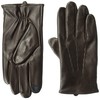 Ike Behar Men's Lambswool Lined Leather Touchscreen Gloves, Conker, Large
