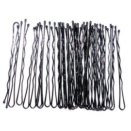 36 Large 6.5cm Regular Hair Styling Bobby Pins Kirby Grips Bun Pins Waved Hair Pins Hair Grips (Black) for Women Girls by Glitz4Girlz