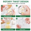 Garlic Crusher 2 Pack Manual Garlic Twister Mincer, 3.8 x