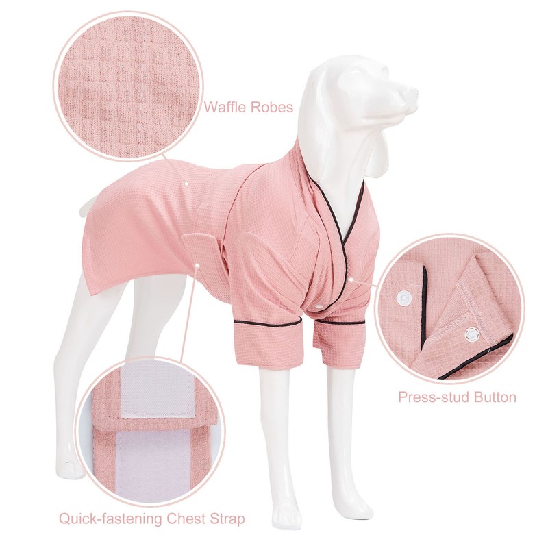 Dog Bath Robe Pajamas Pet Spa Drying Robes Sleepwear for