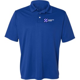 3rd Infantry Division Polyester Moisture Wicking Polo Royal