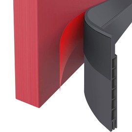 Upgraded Door Draft Stopper for Large Gap,Widened Door Sweep Seal Gap Up to 1-2/5" for Interior, Exterior and Garage Doors- Keeping Draft,Dust, Noise, Unwanted Light and Pests Out, 3" W x 37" L,Grey