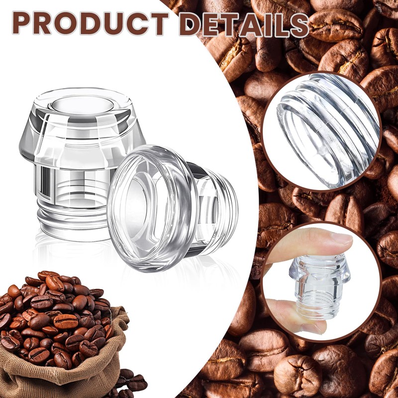 4 Sets Coffee Percolators Knob Replacement Knob Top and Washer